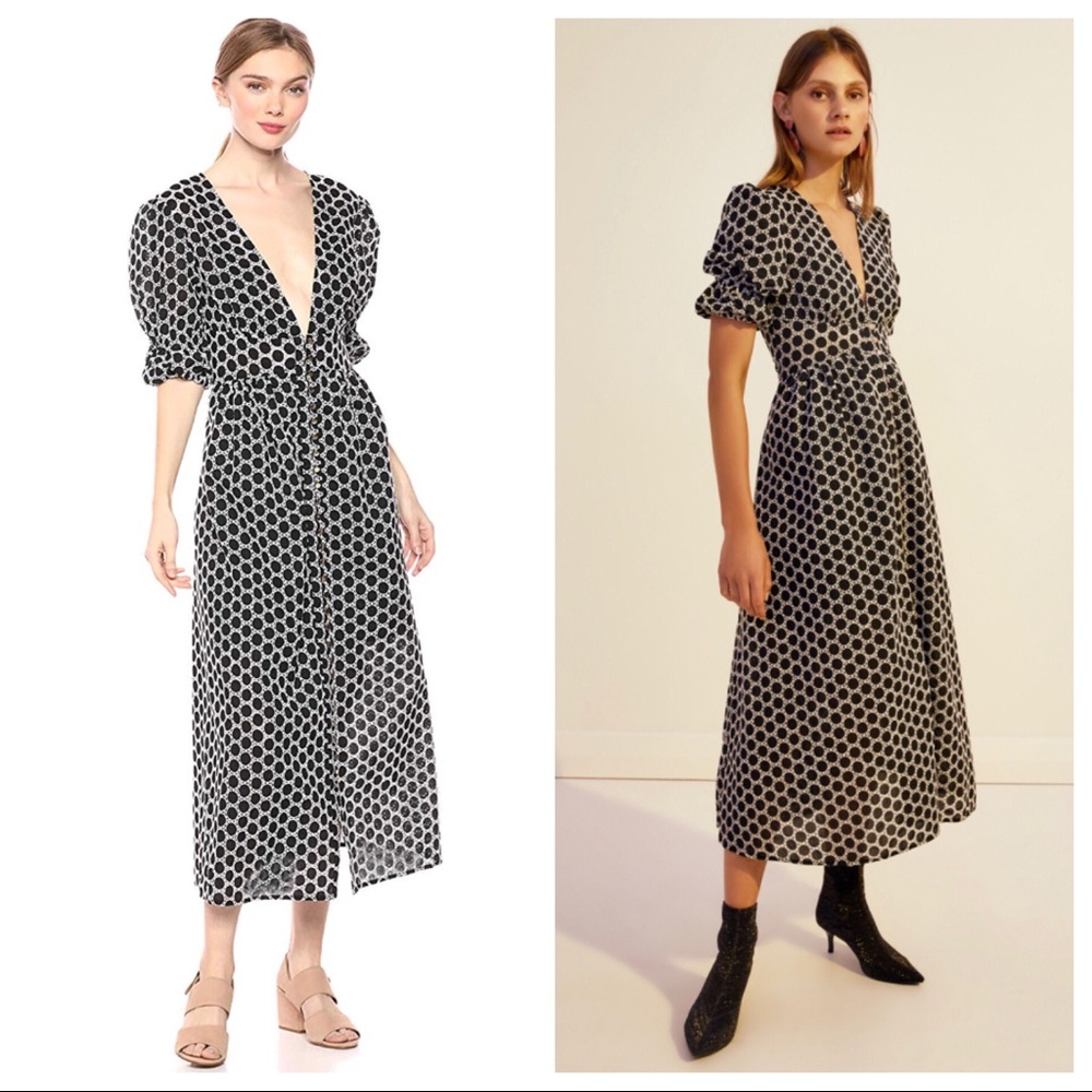 ๐NWT Sz 4 Keepsake the Label Geometric Midi Dress - Picture 6 of 16